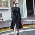 Faux-leather Trench Coat