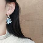 Snowflake Alloy Dangle Earring 1 Pair - Gold - One Size