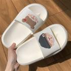 Face Graphic Slippers