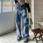 Tie Dye Loose-fit Straight Leg Jeans