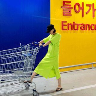 Printed Neon-color T-shirt Dress