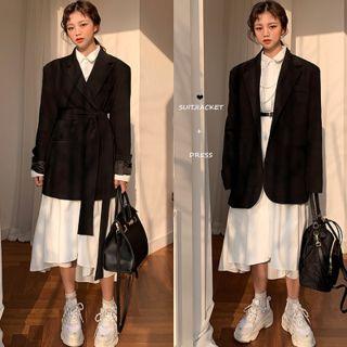 Shirt Dress / Tie Waist Blazer