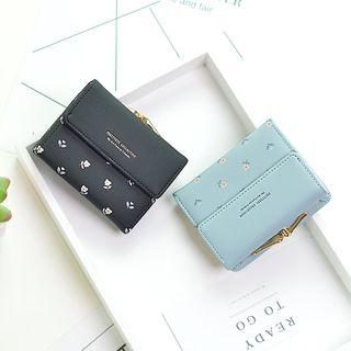 Floral Print Faux Leather 3-fold Wallet