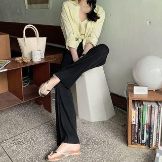 Ribbed Waistband Pants