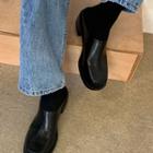 Square-toe Chunky Mules