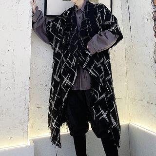 Plaid Cape As Shown In Figure - One Size