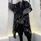 Plaid Cape As Shown In Figure - One Size