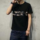 Short-sleeve Floral Trim T-shirt