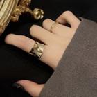 Set Of 2: Alloy Open Ring (assorted Designs) J244 - One Size
