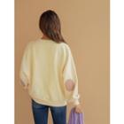 Letter Corduroy Elbow-patch Pullover