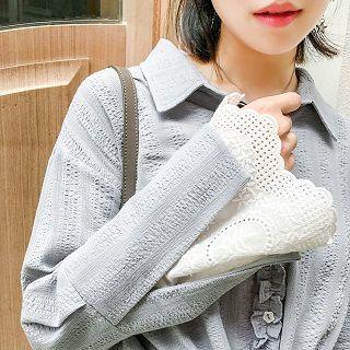 Long-sleeve Lace Cuff Shirt