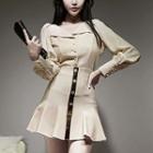 Set: Button-up Blouse + Mini Skirt