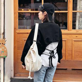 Cutout-back Boxy Sweatshirt