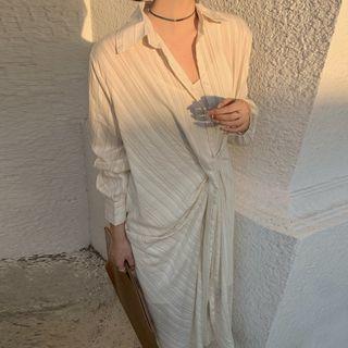 Striped Midi Shirtdress / Slipdress