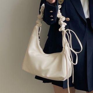 Ruffle Strap Shoulder Bag