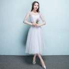 Tulle Midi Bridesmaid Dress (6 Designs)