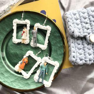 Miniature Couple Dangle Earring