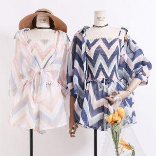 Set: Lightweight Camisole + Open-front Cardigan + Shorts