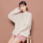Round-neck Brushed-lined Pullover
