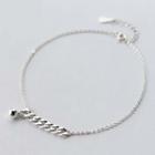 S925 Silver Ball Anklet