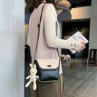 Mini Fleece Panel Crossbody Bag