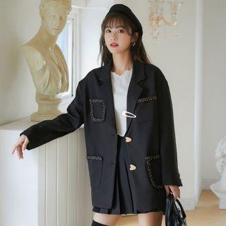Heart Buttoned Coat