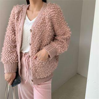 Fluffy Cardigan / Wide Leg Pants