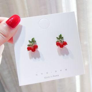 Alloy Fruit Earring 1 Pair - E1969 - Red - One Size