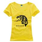 Couple Matching Snake Print Short-sleeve T-shirt