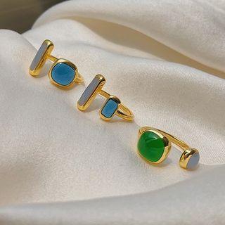 Faux Gemstone Open Ring