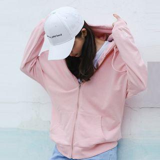 Drop-shoulder Hooded Jacket
