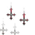 Inverted Cross Drop Earring