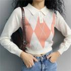 Geometric Long-sleeve Sweater