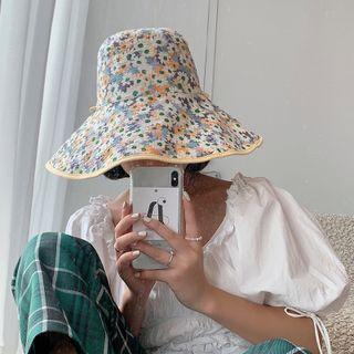 Floral Print Reversible Sun Hat