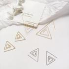 Wirework Triangle Dangle Earring