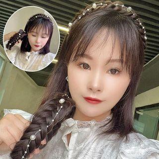 Faux Pearl Fishing Line Headpiece