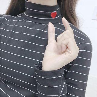 Mock Neck Long-sleeve Top / Knit Vest