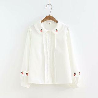 Strawberry Embroidered Blouse