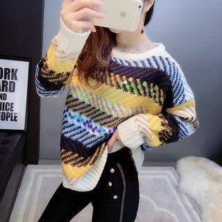 Sequined Patterned Sweater