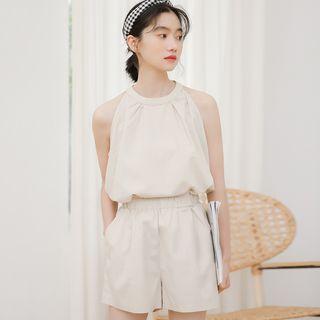 Plain Halter Top / Shorts / Set