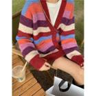 Striped Knit Cardigan / Sweater
