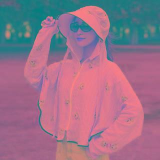 Patterned Zip Windbreaker