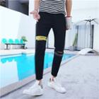 Applique Cutout Pants