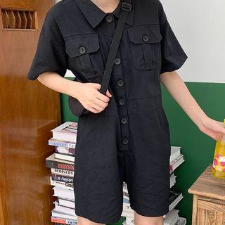 Dual-pocket Jumper Shorts Black - One Size