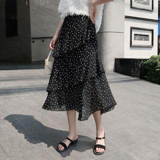 Printed Midi Tiered Skirt (various Designs)
