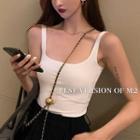 Plain Crop Tank Top / Plain Slim-fit Dress