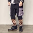 Color Block Corduroy Cargo Pants