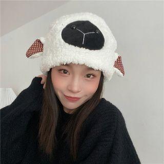 Sheep Fleece Trapper Hat