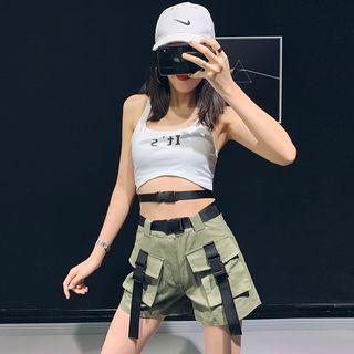 Buckled Crop Tank Top