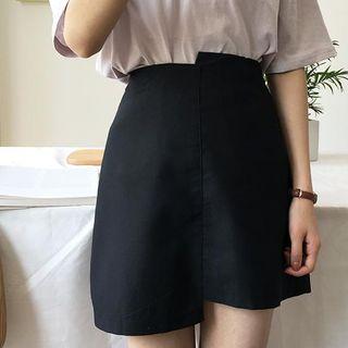 Asymmetric Mini A-line Skirt